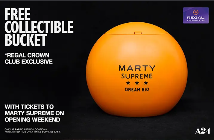 A24 and Regal Partner to Offer Exclusive MARTY SUPREME Collectible